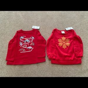 Beautiful girls holiday shirts,2t,$30